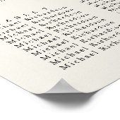 Starfishビーチ結婚式12表の座席表 ポスター (角)