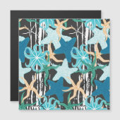 Starfishヴィンテージ：暗ストライプのい背景。 (正面/裏面)