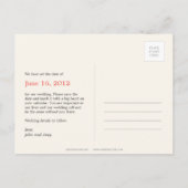 Starfish写真スタイリッシュ日付ポストカードの保存 案内ポストカード (裏面)