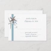 Starfish収集A1サイズRSVPカード 出欠カード (正面/裏面)