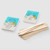 Starfish夏かわいらしビーチ結婚式プログラムのファン ハンドファン (組立なし)