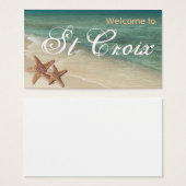 Starfish海ギフトラベル:: Welcome to St Croix (正面&裏面)