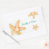 Starfish長方形ステッカー 長方形シール (封筒)