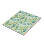 Starfish -エレガント Coastal Decor、海 航海の タイル (側面)