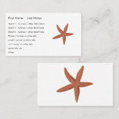 Starfish – シャーマン電燈フィッシュリトグラフ 名刺 (正面/裏面)