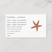 Starfish – シャーマン電燈フィッシュリトグラフ 名刺 (正面)