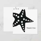 Starfish 結婚's Thank You Noteカード サンキューカード (正面/裏面)
