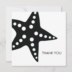 Starfish 結婚's Thank You Noteカード サンキューカード
