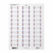 Starfish -航海の差出人住所ラベル ラベル (フルシート)