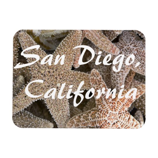 Starfish allのまわりに、サンディエゴ、カリフォルニア マグネット (横)