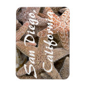 Starfish allのまわりに、サンディエゴ、カリフォルニア マグネット (縦)