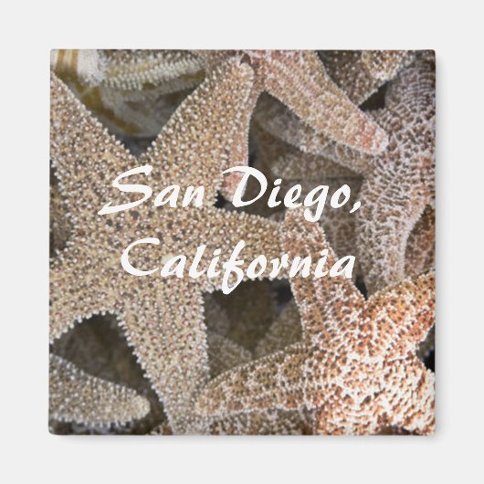 Starfish allのまわりに、サンディエゴ、カリフォルニア マグネット (正面)