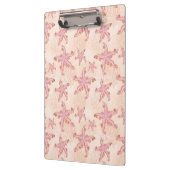 Starfish and Coral Pink Pastel Pattern クリップボード (左)