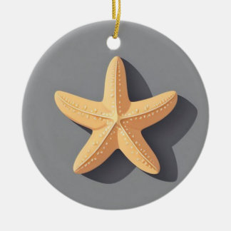 Starfish and Its Shadow セラミックオーナメント