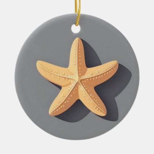 Starfish and Its Shadow セラミックオーナメント (正面)