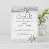 Starfish and Lace Sweet 16 招待状 (スタンド正面)