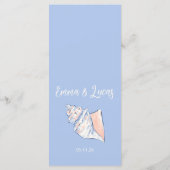 starfish and sea shell メニュー (裏面)