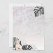 Starfish and Shells Tropical Beach Bridal Shower 招待状 (裏面)