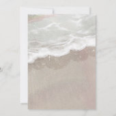 Starfish and Shells Tropical Beach Bridal Shower 招待状 (裏面)