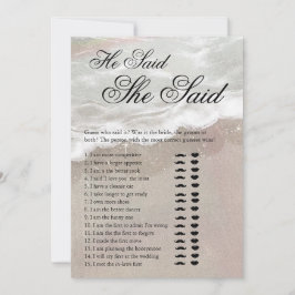 Starfish and Shells Tropical Beach Bridal Shower 招待状