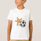Starfish and Soccer Ball Tシャツ (正面)