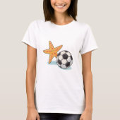 Starfish and Soccer Ball Tシャツ (正面)