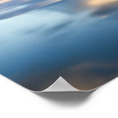 Starfish at the beach photo poster print ポスター (角)