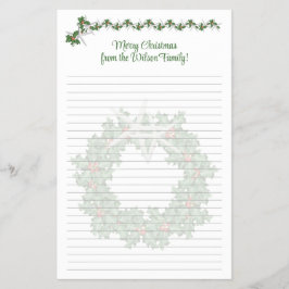 Starfish Christmas Newsletter Lined Paper チラシ