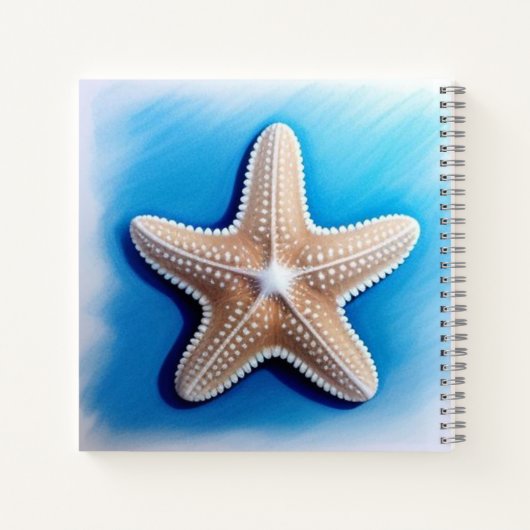 Starfish Crayon Drawing ノートブック (裏面)