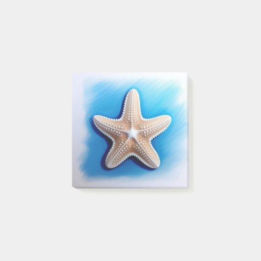Starfish Crayon Drawing ポストイット (正面)