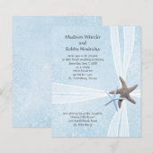 Starfish Gift Box Wedding Ceremony Invitations (正面/裏面)