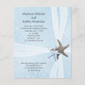 Starfish Gift Box Wedding Ceremony Invitations (正面)