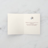 Starfish Gift Box Wedding Thank You Cards サンキューカード (内部)
