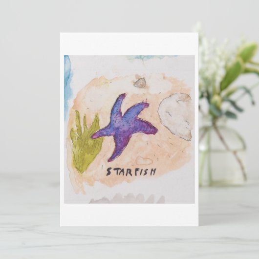 Starfish Greeting Card 招待状 (スタンド正面)