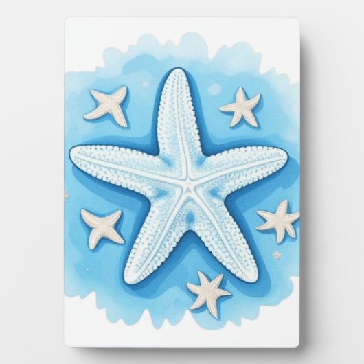 Starfish in Blue フォトプラーク (正面)