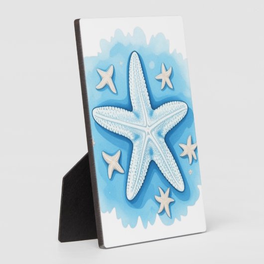 Starfish in Blue フォトプラーク (側面)