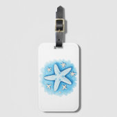 Starfish in Blue ラゲッジタグ (正面縦)