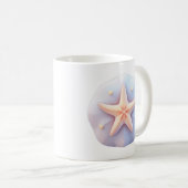 Starfish on a Unique-Shaped Stone コーヒーマグカップ (正面右)