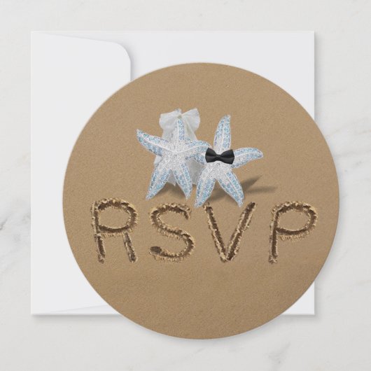 Starfish RSVPカード サンキューカード (正面)