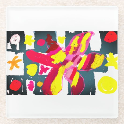 Starfish  style  ガラスコースター (正面)