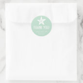 Starfish Thank You Labels (Sage Green) ラウンドシール (バッグ)