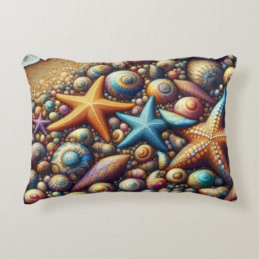 Starfish throw cushion アクセントクッション (正面)