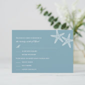 Starfish Wedding RSVP/スタイリッシュResponse Card 出欠カード (スタンド正面)