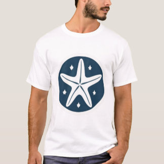 Starfish with White Stars Tシャツ
