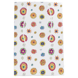 Starflowerパターン ミディアムペーパーバッグ