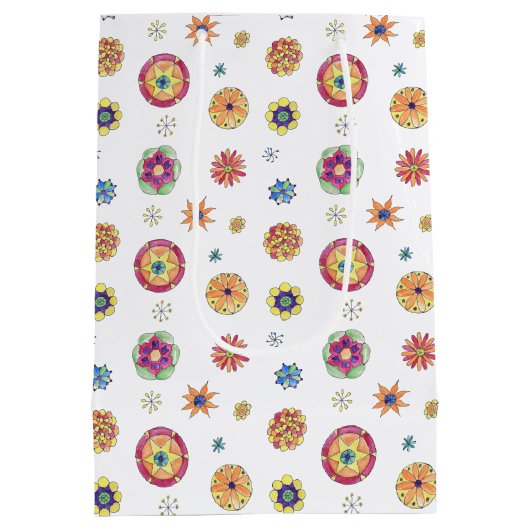 Starflowerパターン ミディアムペーパーバッグ (裏面)