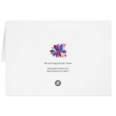 Starflower芸術的なカード (裏面横)