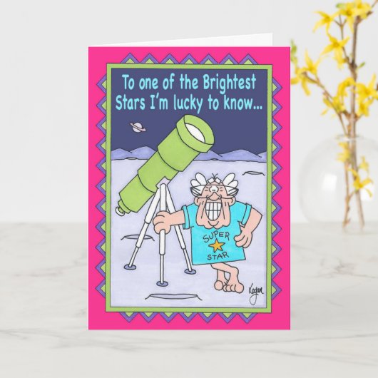 STARGAZER誕生日カード カード (黄色い花)