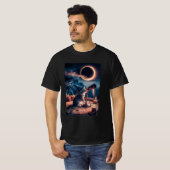Stargazer Cat: Cosmic Dreamer T-Shirt Tシャツ (正面フル)