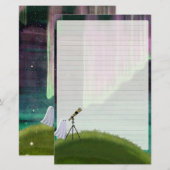Stargazer - Cute Ghost Letter Writing 便箋 (正面/裏面)